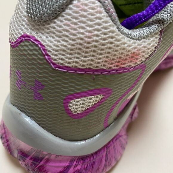 Under Armour 4D Micro Foam Purple/White Sneakers - Picture 4 of 9